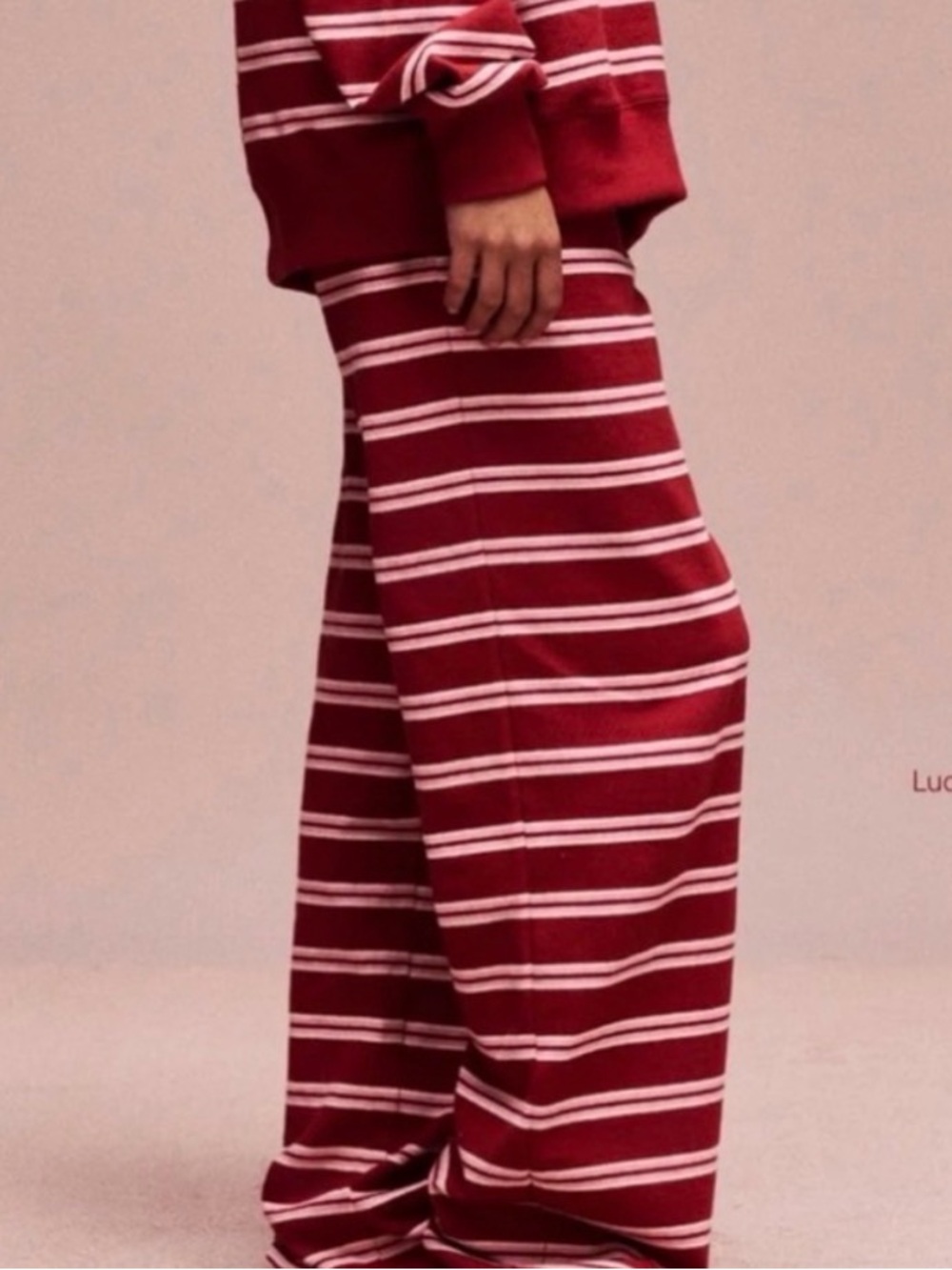 Parke Valentines Striped Pants L